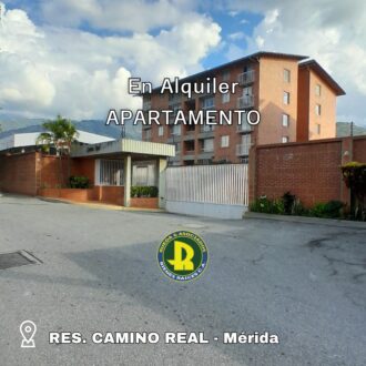 EN ALQUILER APARTAMENTO EN RES CAMINO REAL MERIDA – VE