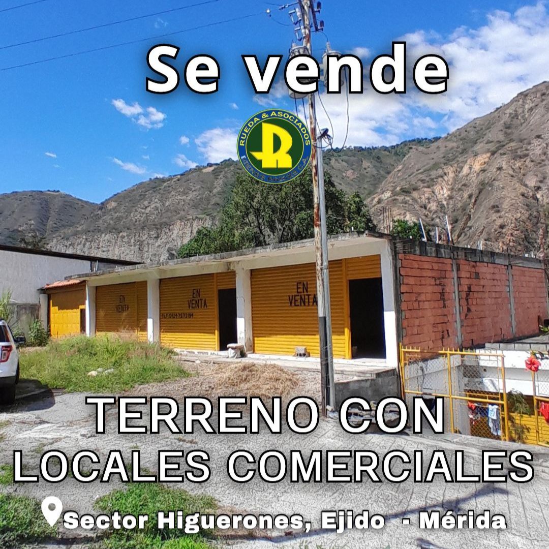 SE VENDE TERRENO CON LOCALES COMERCIALES  SECTOR LOS HIGUERONES EJIDO – MÉRIDA