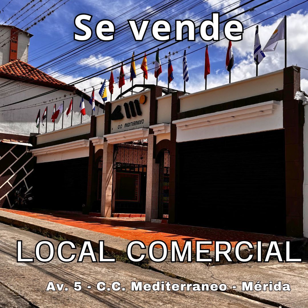 EN VENTA LOCAL EN CC MEDITERRANEO MÉRIDA – VE