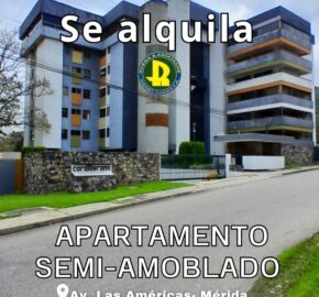 SE ALQUILA APARTAMENTO EN RESIDENCIAS CORDILLERANA AV LAS AMERICAS  MÉRIDA VE
