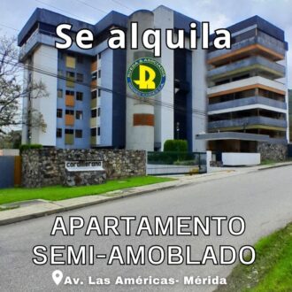 SE ALQUILA APARTAMENTO EN RESIDENCIAS CORDILLERANA AV LAS AMERICAS  MÉRIDA VE