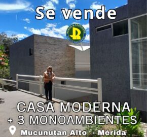 SE VENDE CASA MODERNA EN MUCUNUTAN MÉRIDA VE
