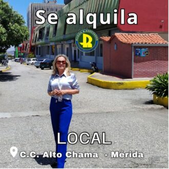 SE ALQUILA LOCAL COMERCIAL EN CC ALTO CHAMA MÉRIDA VE