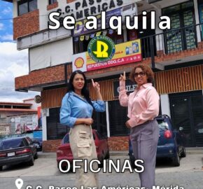 SE ALQUILA OFICINAS EN CC PASEO LAS AMERICAS MÉRIDA VE