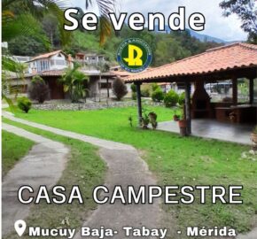 SE VENDE CASA DE UNA PLANTA EN LA MUCUY BAJA MÉRIDA VE